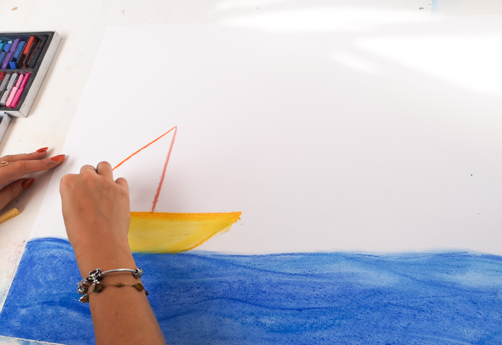 Dessin-art-therapie évolutive_Eau-bateau-symbolique